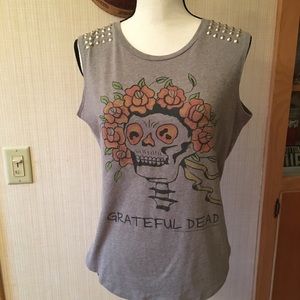 DOE Grateful Dead Tank Metal stud/spike large